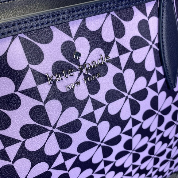 💜Kate Spade💜Hollie Geo Clover Tote & Wallet - Picture 7 of 8
